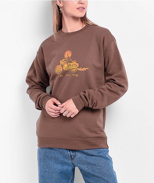 Honey crew neck pullover sweatshirt best sale