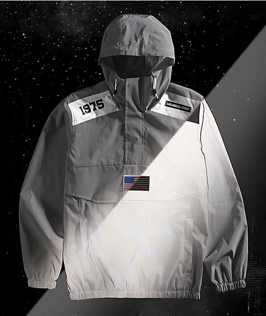 Members Only Astronaut Reflective Silver Jacket Zumiez