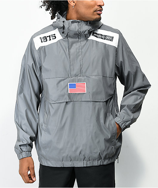 Members Only Astronaut Reflective Silver Jacket