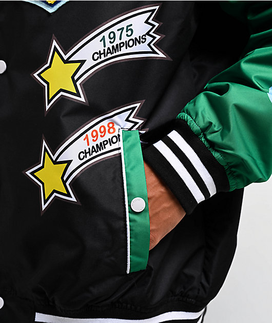 Members Only Black & Green Varsity Jacket | Zumiez