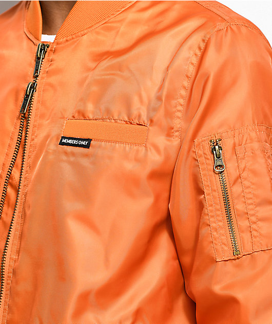 members only jacket orange