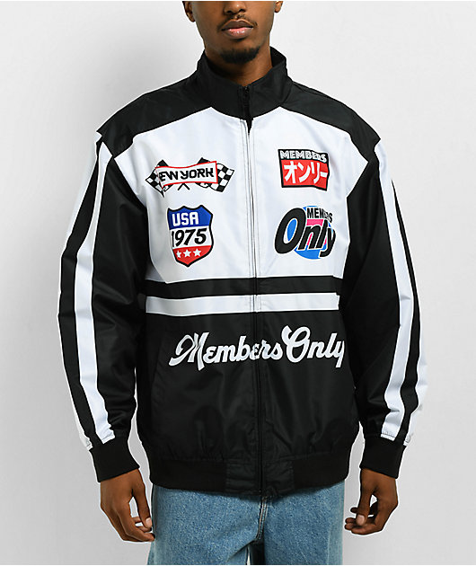 Members Only black vintage jacket shops