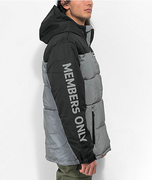 Shop MEMBERS ONLY Reflective High Shine Puffer Jacket ML170114-REF
