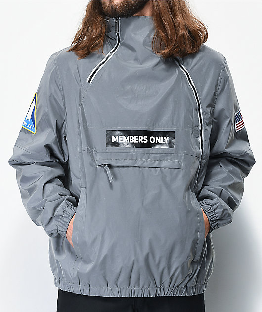 Members Only Suit Reflective Pullover Jacket