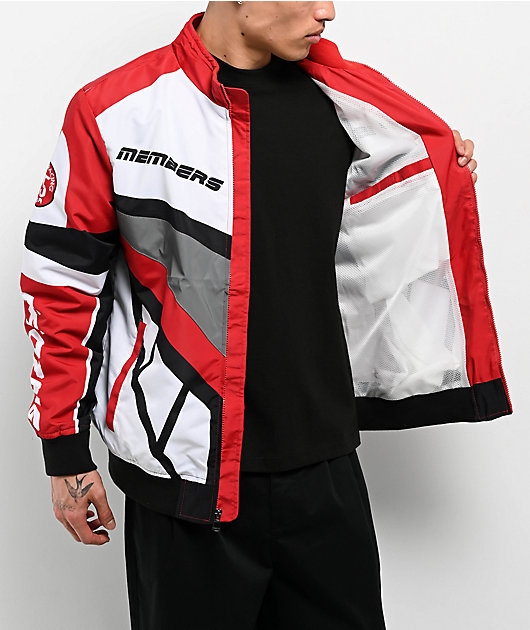 Members Only Speed Racing Red Jacket | Zumiez