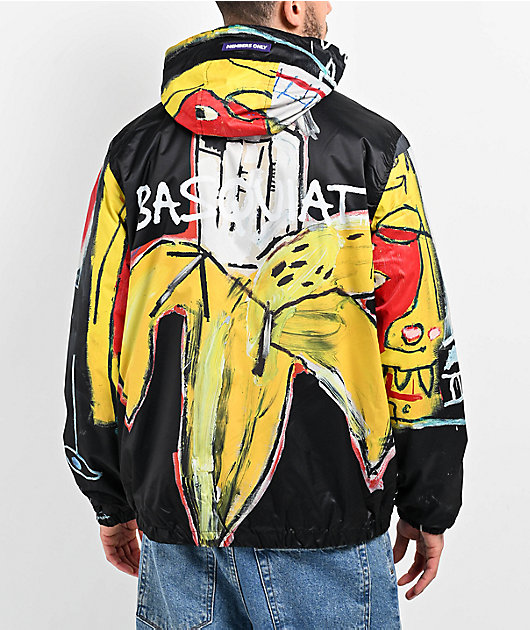 Jean Michel Basquiat Members Only outlet 1/4 Zip Windbreaker Pullover Jacket Men XL