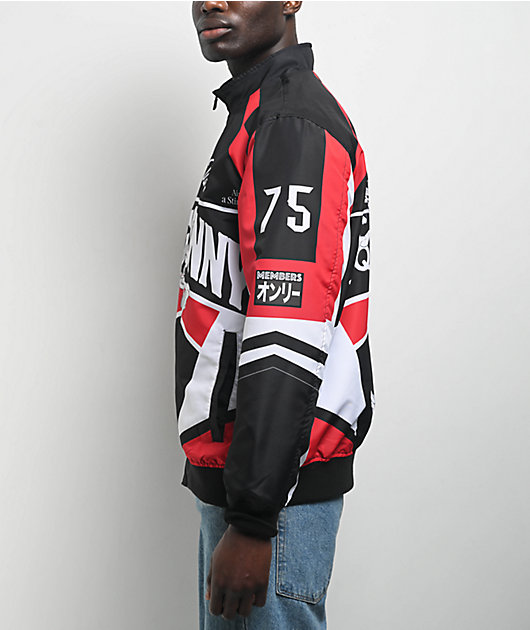 Members Only x Looney Tunes Black & Red Racing Jacket