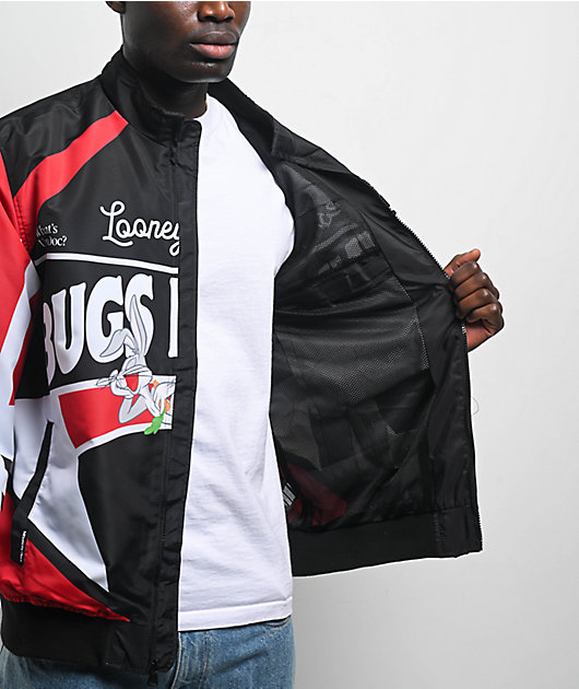 Members Only x Looney Tunes Black & Red Racing Jacket