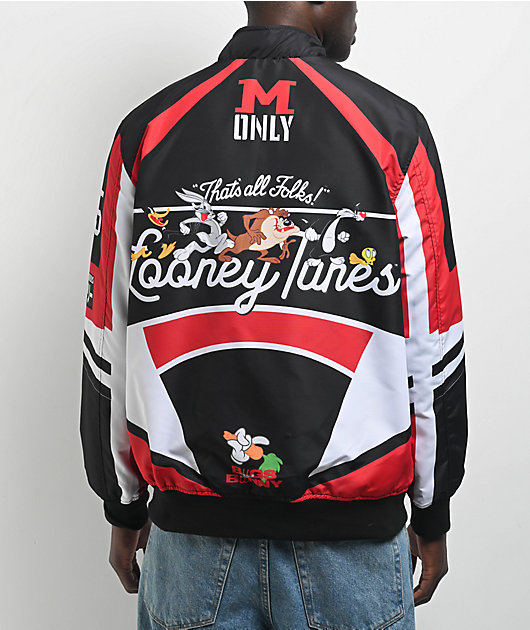 Members Only x Looney Tunes Black & Red Racing Jacket