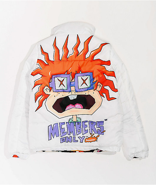 Members Only X Nickelodeon Rugrats Hi Shine White Puffer Jacket | lupon ...