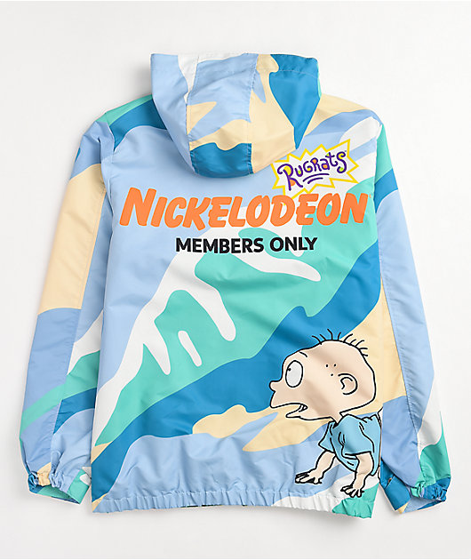 Members Only x Nickelodeon Rugrats Slate Camo Windbreaker Jacket