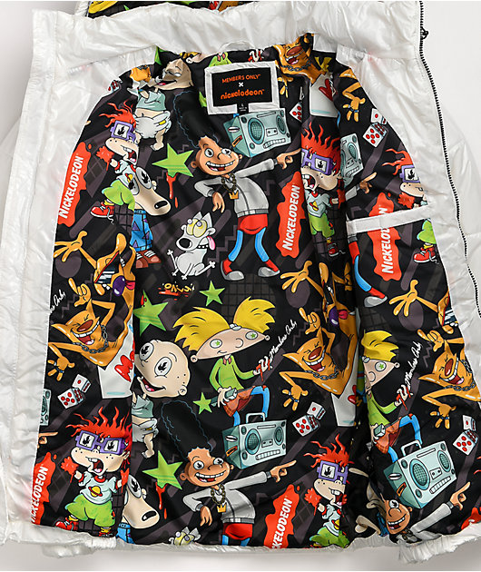 Men's Nickelodeon Shiny Collab Puffer Jacket - FINAL SALE