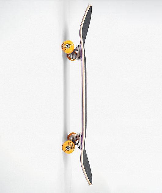 Meow Big Cat Checker Twist 8.25" Skateboard Complete