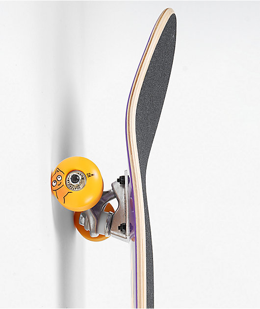 Meow Big Cat Checker Twist 8.25" Skateboard Complete