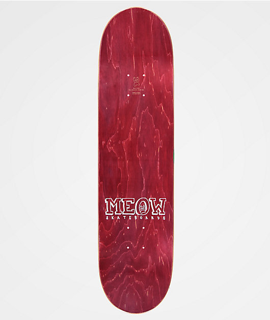 Meow Big Cat White 8.0" Skateboard Deck