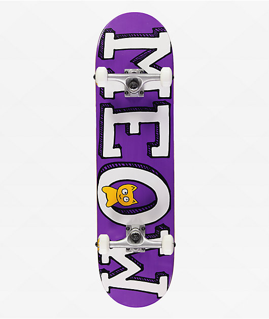 Meow Skateboards Logo Complete - 8.25 Purple - Mike's Bike Park