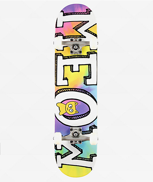 Meow Logo Tie Dye 7.5" Skateboard Complete