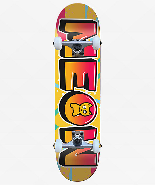 Meow Pop Yellow 8.25" Skateboard Complete