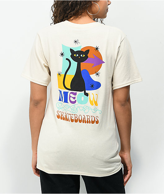 Meow Yarnball Natural T-Shirt