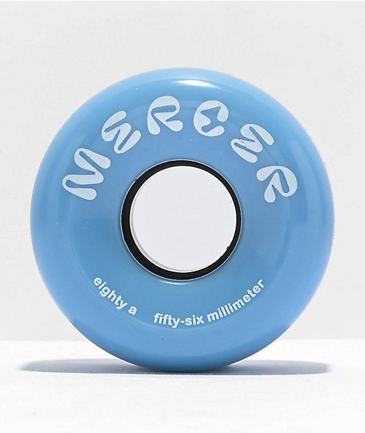 Mercer 56mm 80a Opaque Blue Cruiser Skateboard Wheels