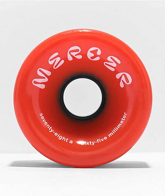 Mercer 65mm 80a Red Cruiser Skateboard Wheels | Zumiez