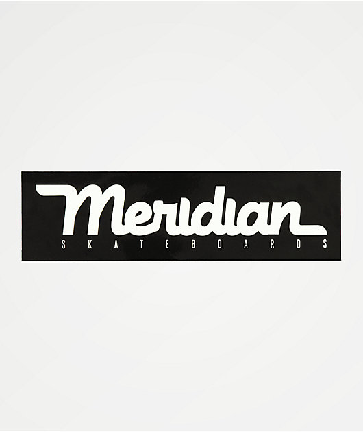 Meridian Skate Script Sticker