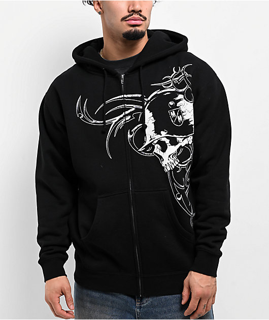 Metal Mulisha War Paint Black Zip Hoodie | Zumiez