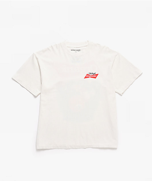 Midnight Organic Billiards White T-Shirt