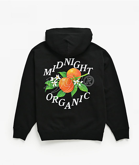 Midnight Organic Citrus Black Zip Hoodie | Zumiez