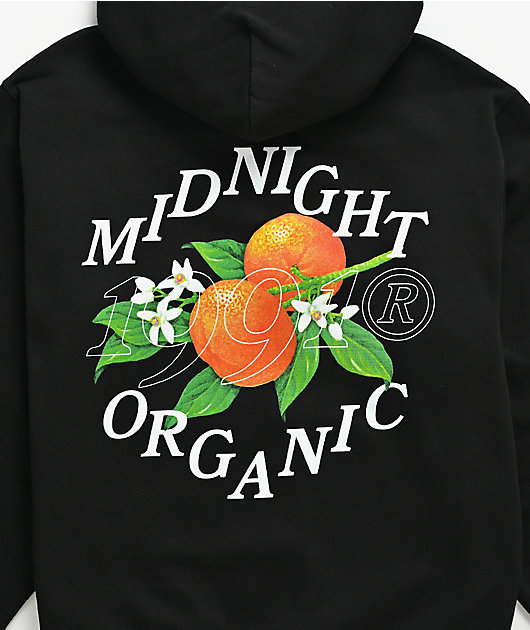 Midnight Organic Citrus Black Zip Hoodie | Zumiez