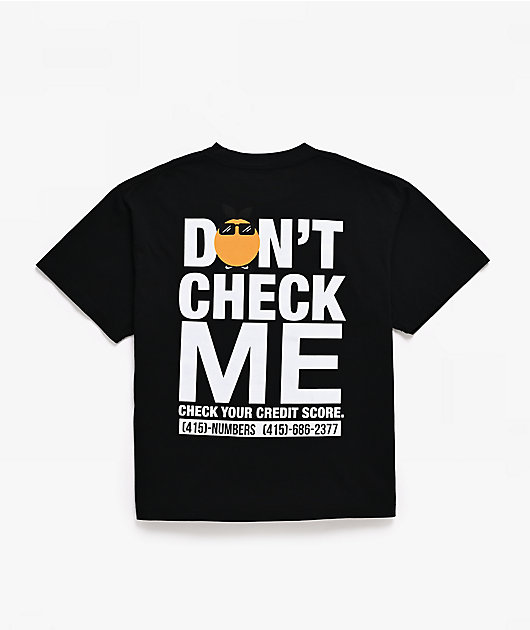 Midnight Organic Don't Check Me Black T-Shirt