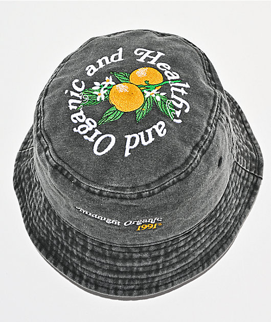 Midnight Organic Healthy Grey Wash Bucket Hat