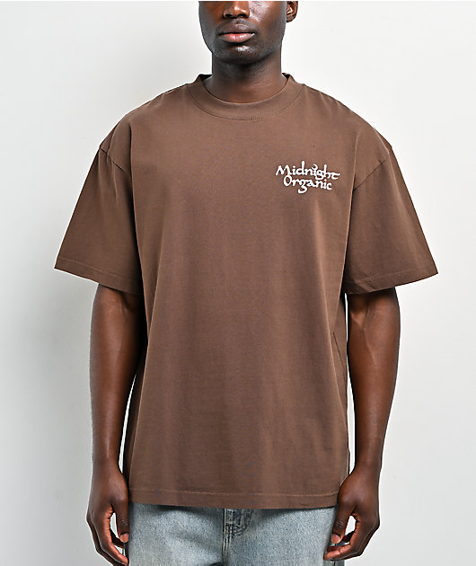 Midnight Organic It's Organic Brown T-Shirt