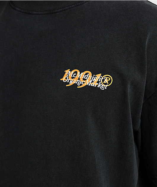 Midnight Organic Market Vintage Black T-Shirt