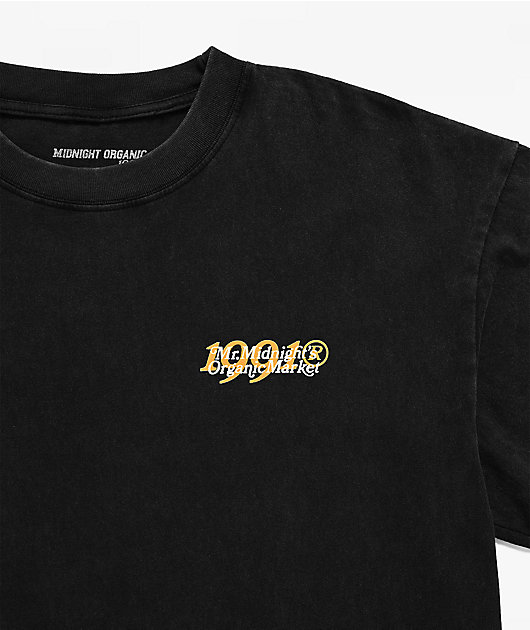 Midnight Organic Organic Market Vintage Black Wash T-Shirt