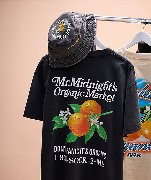Midnight Organic Organic Market Vintage Black Wash T-Shirt