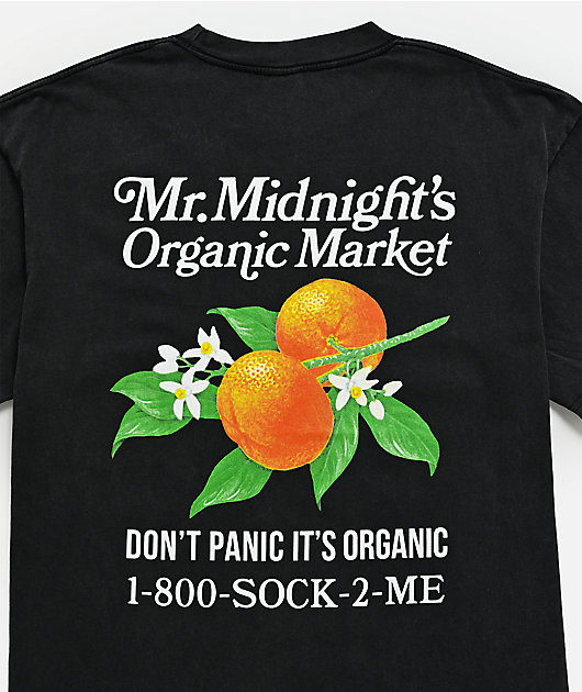 Midnight Organic Organic Market Vintage Black Wash T-Shirt