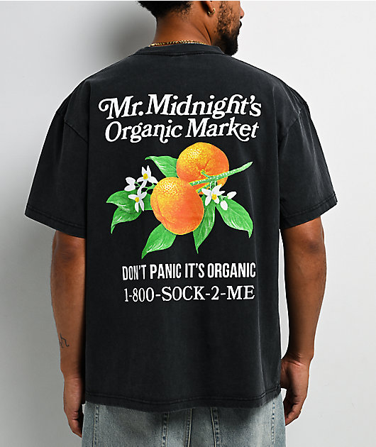 Midnight Organic Organic Market Vintage Black Wash T-Shirt