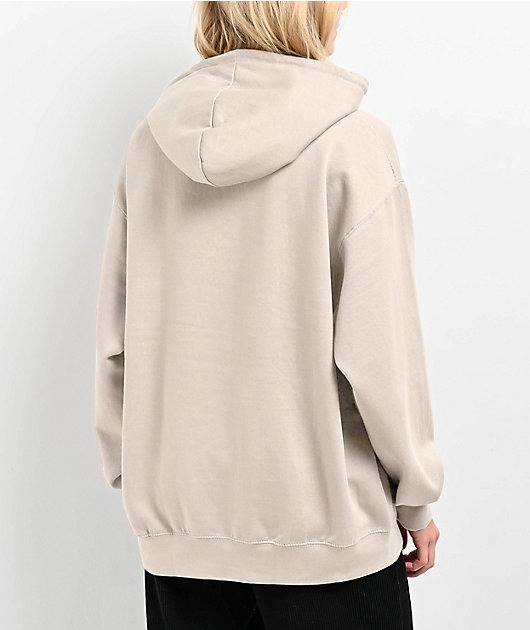 Off white beige hoodie best sale