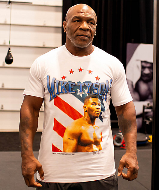 Mike Tyson All American Hero White T-Shirt | Zumiez