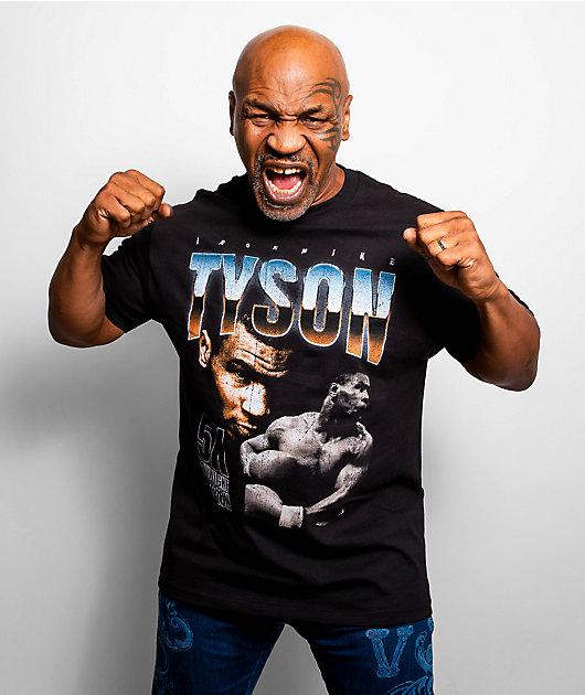 Mike Tyson Chrome Heavyweight Champ Black T Shirt Zumiez