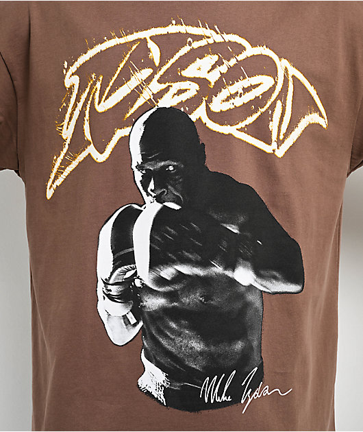 Mike Tyson In Your Face Brown T-Shirt | Zumiez