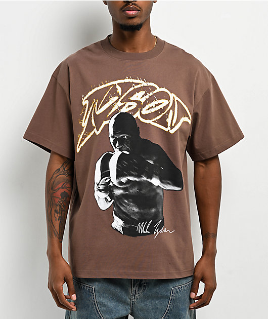 Mike Tyson In Your Face Brown T-Shirt | Zumiez