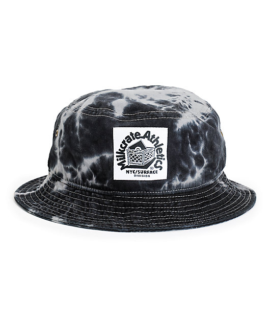 tie dye milkcrate bucket hat