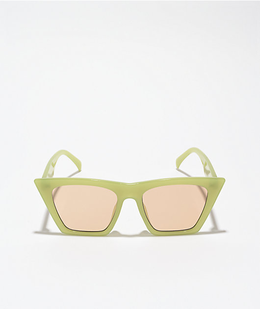 Milky Green Cat Eye Sunglasses