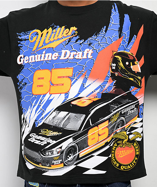 Miller Genuine Draft Speed Black Boxy T-Shirt
