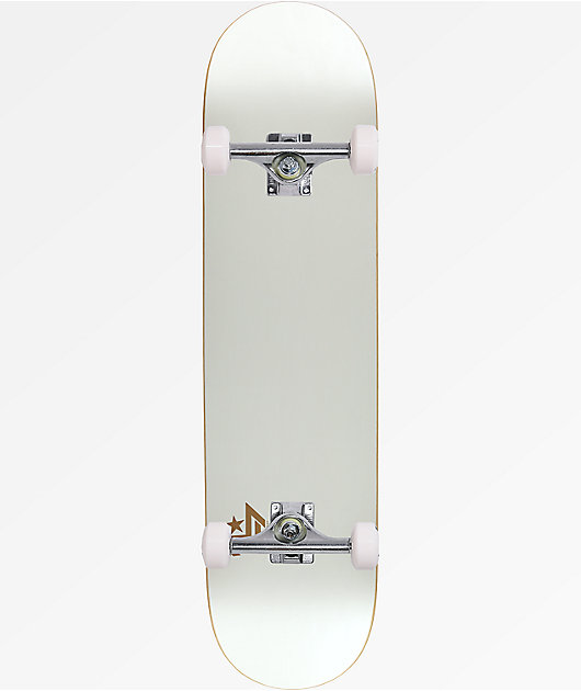 Mini Logo Chevron White 8.0" Assembled Skateboard Complete