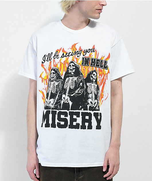 Misery Worldwide In Hell White T-Shirt