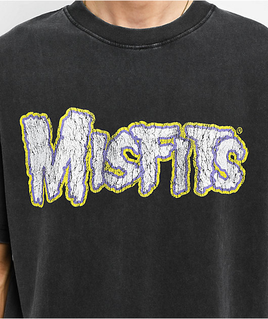 90s MISFITS skeleton ヴィンテージTシャツ Misfits Skeleton Vintage Black T-Shirt | Zumiez