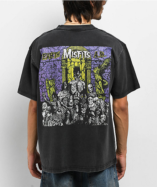 Misfits Skeleton Vintage Black T-Shirt | Zumiez